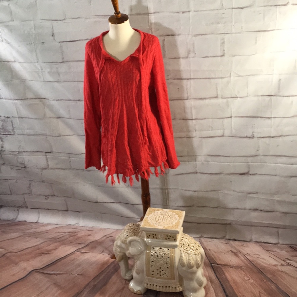 Women's Soft and Cozy Sweater with Fringe
